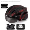 Yu Zhaolin Bicycle Helmet with Integrated Goggles, One-Piece Riding Helmet for Men and Women, Mountain and Road Bike Safety Helmet