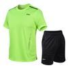 Summer Men's Quick Drying Running Sets Breathable Hiking Fishing T-Shirt Short Soft Elasticity Gym Fitness Suits Outdoor Sports