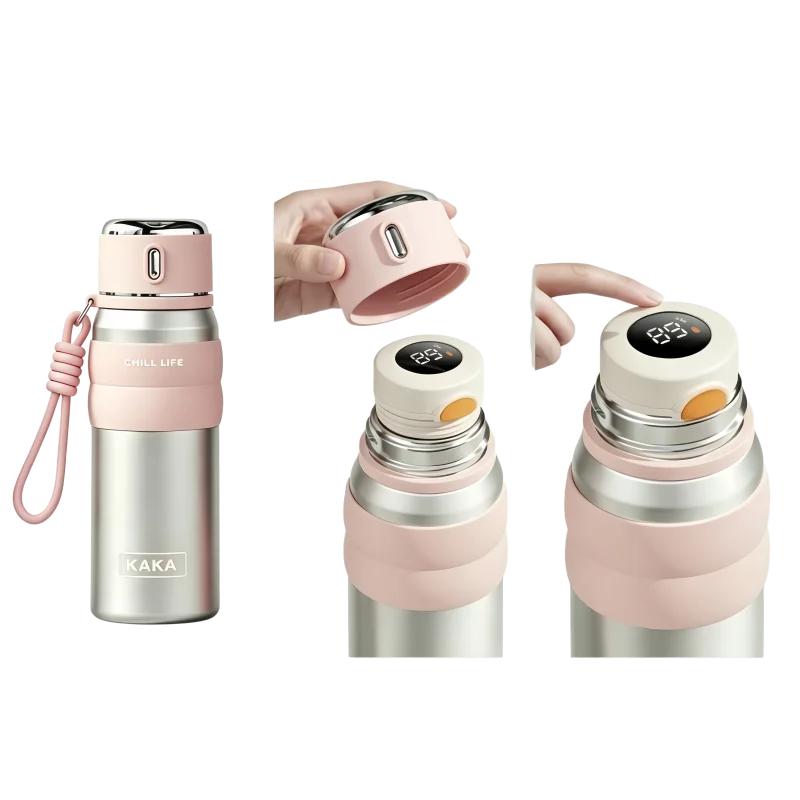 116L Stainless Steel Smart Thermal Bottle for 111/111ml Leakproof Insulated with Temperature Display Portable Travel Coffee Mug
