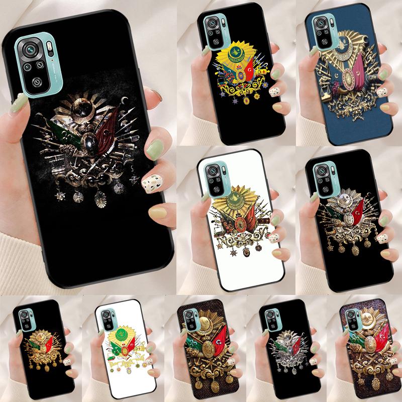 Ottoman Empire Coat Of Arms Cover For Xiaomi Redmi Note 13 Pro 14 12 11 9 10 9S 10S 11S 12S Redmi 14C 10C 12C 13C Case