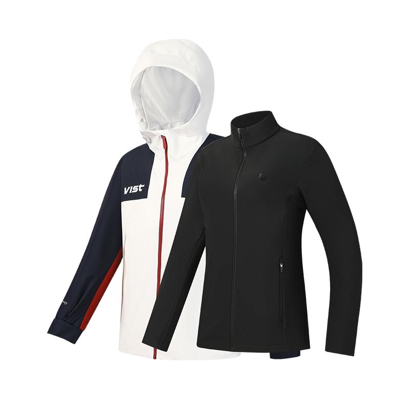 Fila Entdecken Sie 3-in-1 Abnehmbare Mode Outdoor Freizeit Sportjacke Damenjacke Weiß A11W617724FWT