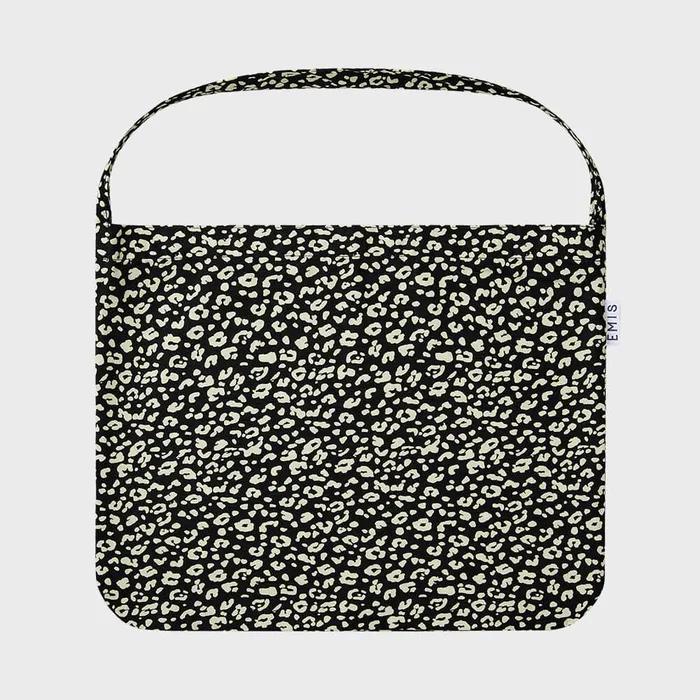 22Y LEOPARD CORDUROY ECO BAG-BLACK