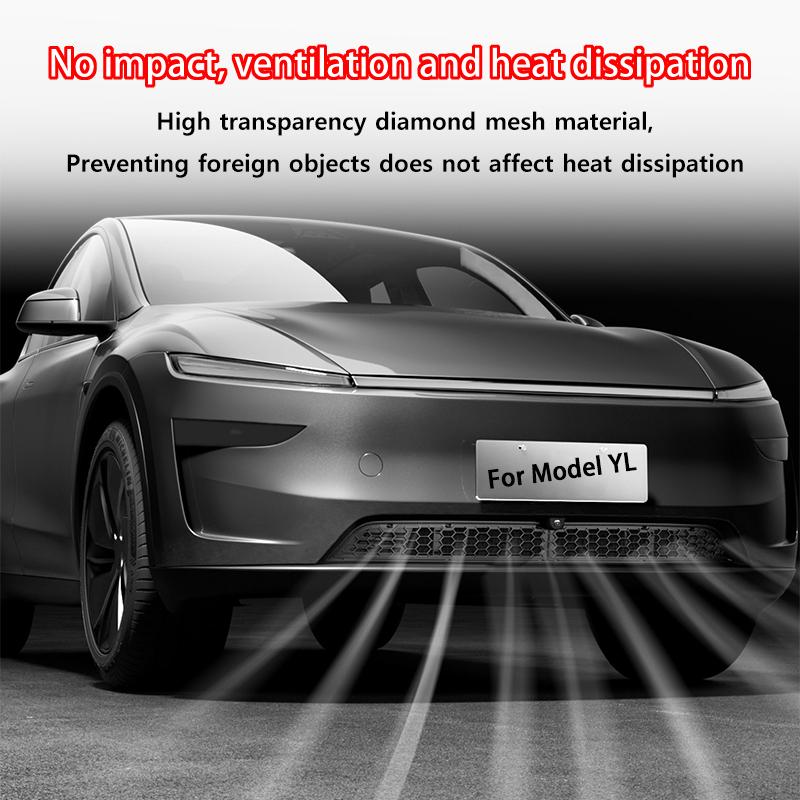 For Tesla New Model YL 2026 Launch 6-seater Version Lower Bumper Anti Insect Net Anti Dust Proof Inner Vent Grille Cover