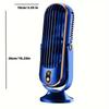 1pc, Rechargeable Portable Fan, Large Battery Dual Motor Home Compact Air Cooler, 5 Speed Air Cooling Fan 720° Surround Blower