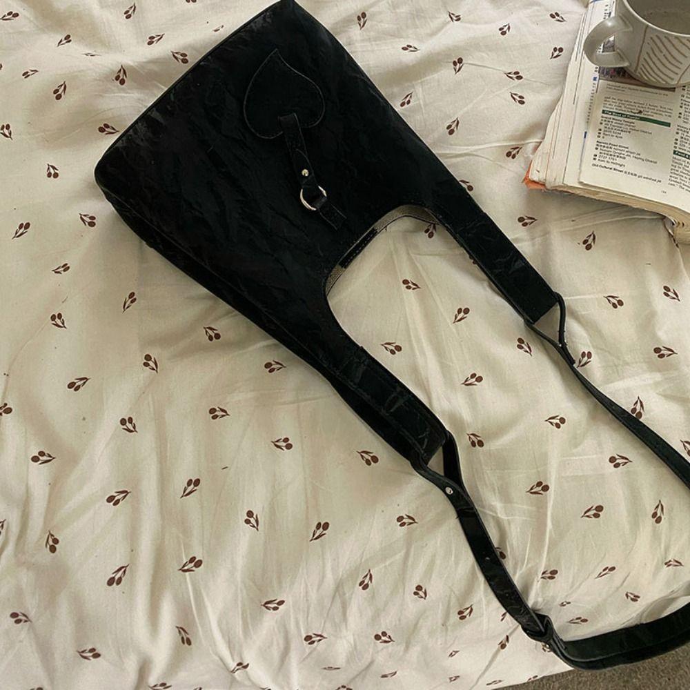 Korean Style Love Handbag Elegant Shoulder Bag Trendy Women Bucket Bag  Outdoor