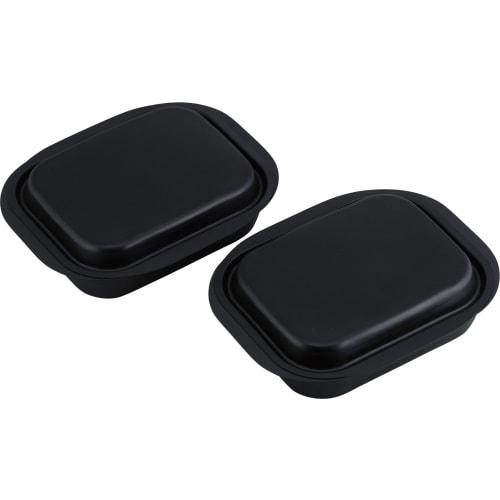 Wahei Freiz Grill Pan, Mini Square, Set of 2, 12 X 15 Cm, Induction Compatible, Iron, with Lid, for Fish Grilling, Rancini, RA-9282