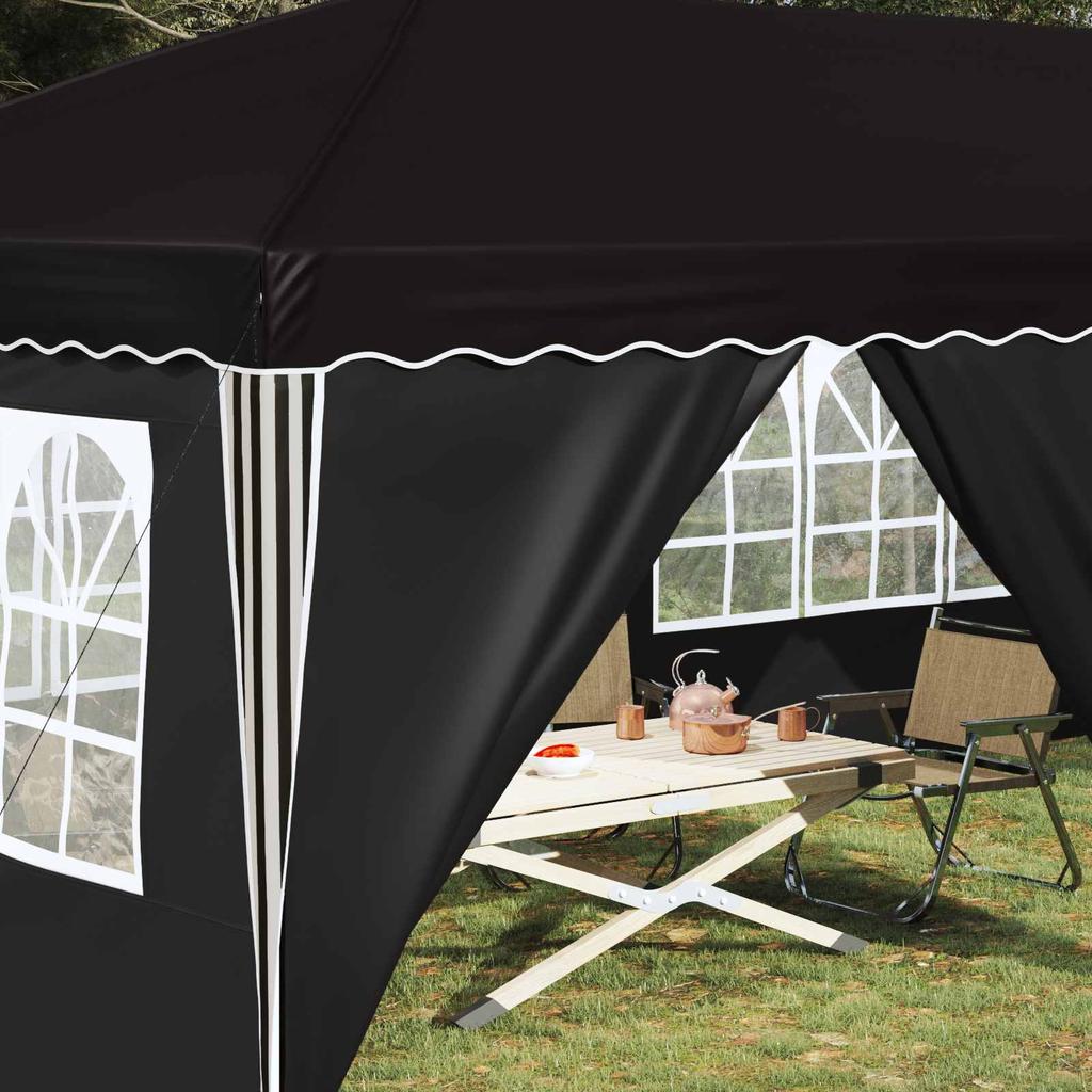 Pop Up Party Tent 575 X 288 X 245 Cm Black