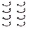 8 Sets U Ring Connector Buckle 25x11x5mm Arch Bridge Buckles 5.5mm Crossed Iron Screws for Wallet Ne
