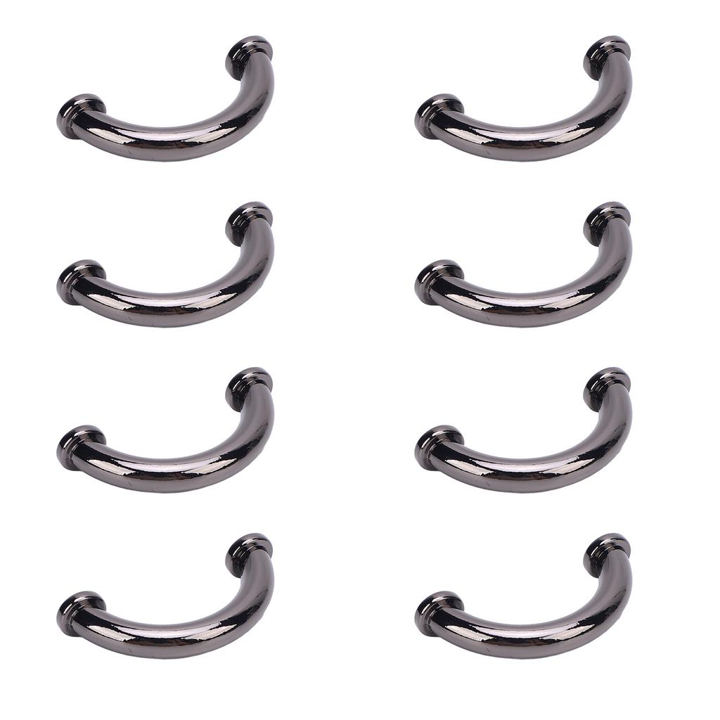 8 Sets U Ring Connector Buckle 25x11x5mm Arch Bridge Buckles 5.5mm Crossed Iron Screws for Wallet Ne