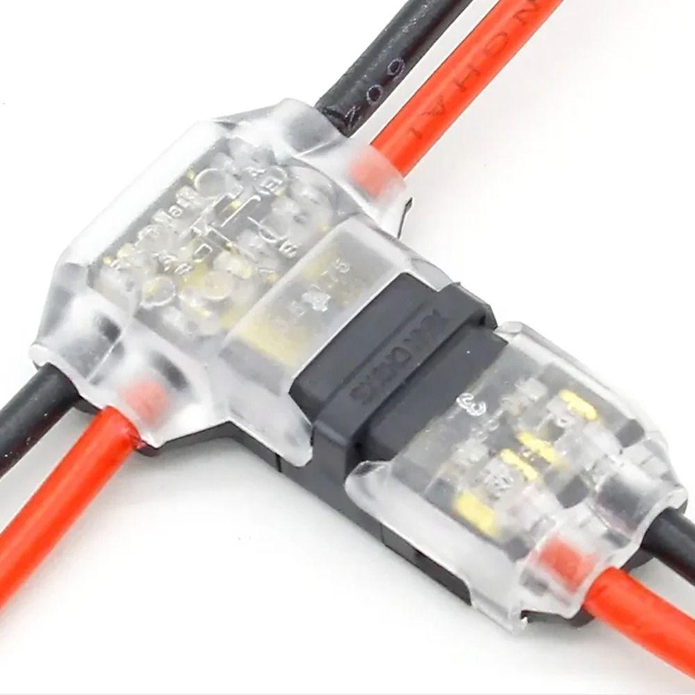 1/5Pcs 2 Pin Electrical Cable Crimp Low Voltage Terminal Clamp  For for AWG 24-18 Wires Wiring