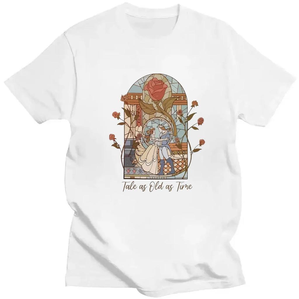 Tale As Old As Time T-shirt Princess and Prince Shirt Family Amusement Park Vacation Fashion Top Magical Kingdom Short Sleeve