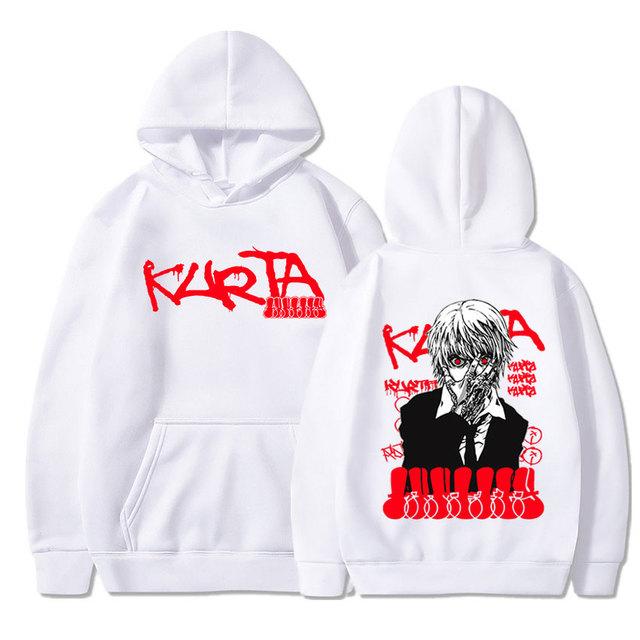 Anime Hunter X Hunter HxH Hoodies Manga Graphic Kurapika Cotton Long Sleeves Unisex Casual Oversized Hooded Sweatshirt Unisex Streetwear Tops
