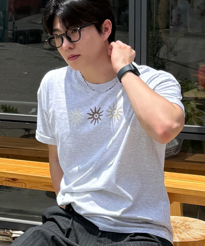 Ousa Vintage Solar Oversized Short Sleeve T-Shirt 7 Colors