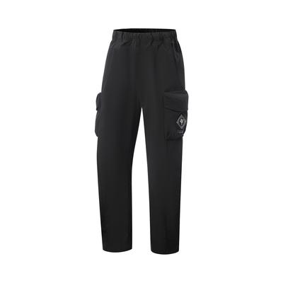 Li Ning Badfive Fleece Warm Sports Fashion Versatile Loose Straight Soft Breathable Long Pants Men Bottoms AYKV971-1