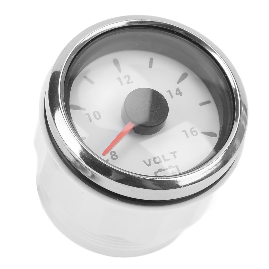 52mm Marine Voltage Gauge 8‑16V Pointer 7 Colors Backlight IP67 Waterproof Voltmeter for Boat RV Car 9‑32V
