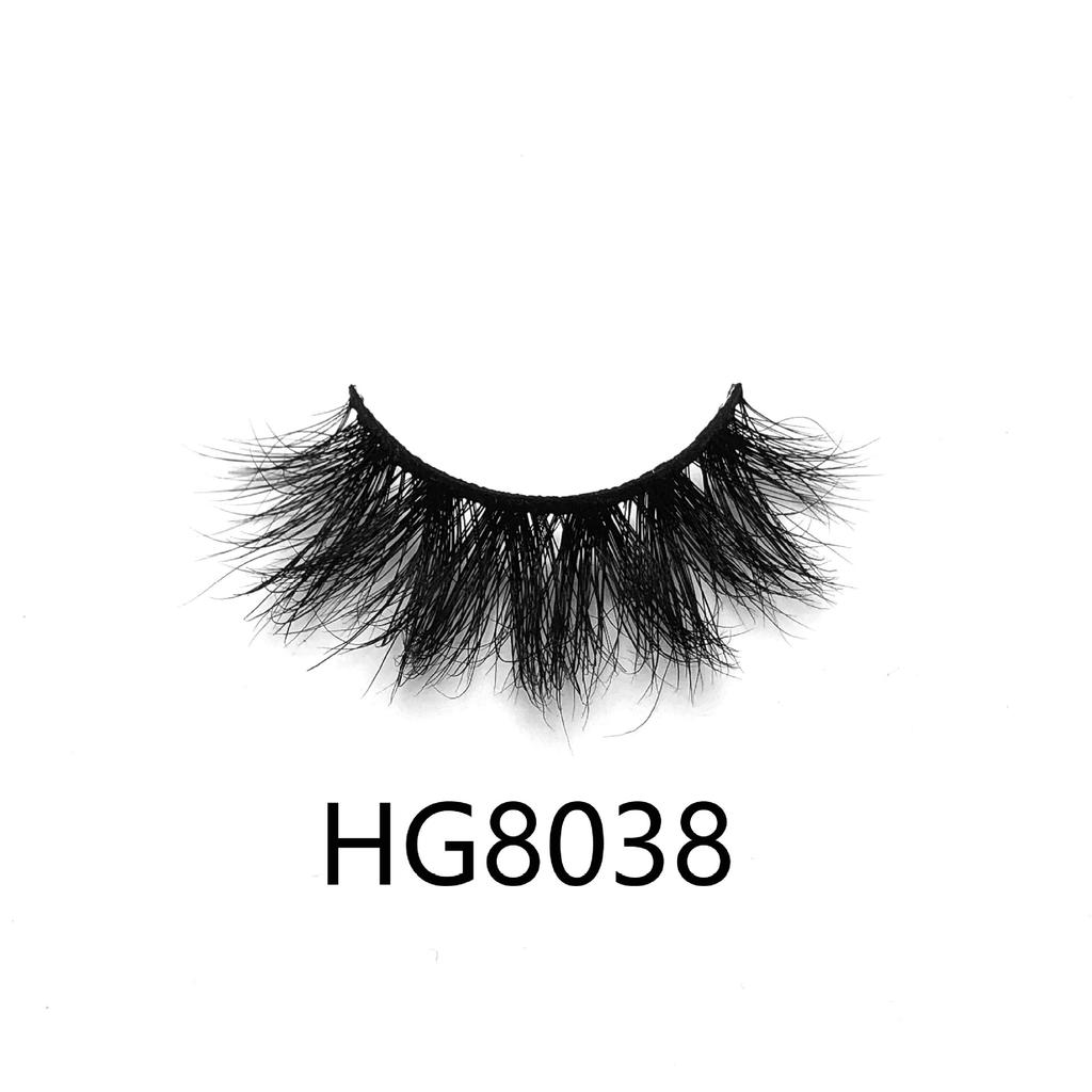 20mm Mink Hair False Eyelashes European And American Multi -Layer Thick Cross Curly Messy False Eyelashes