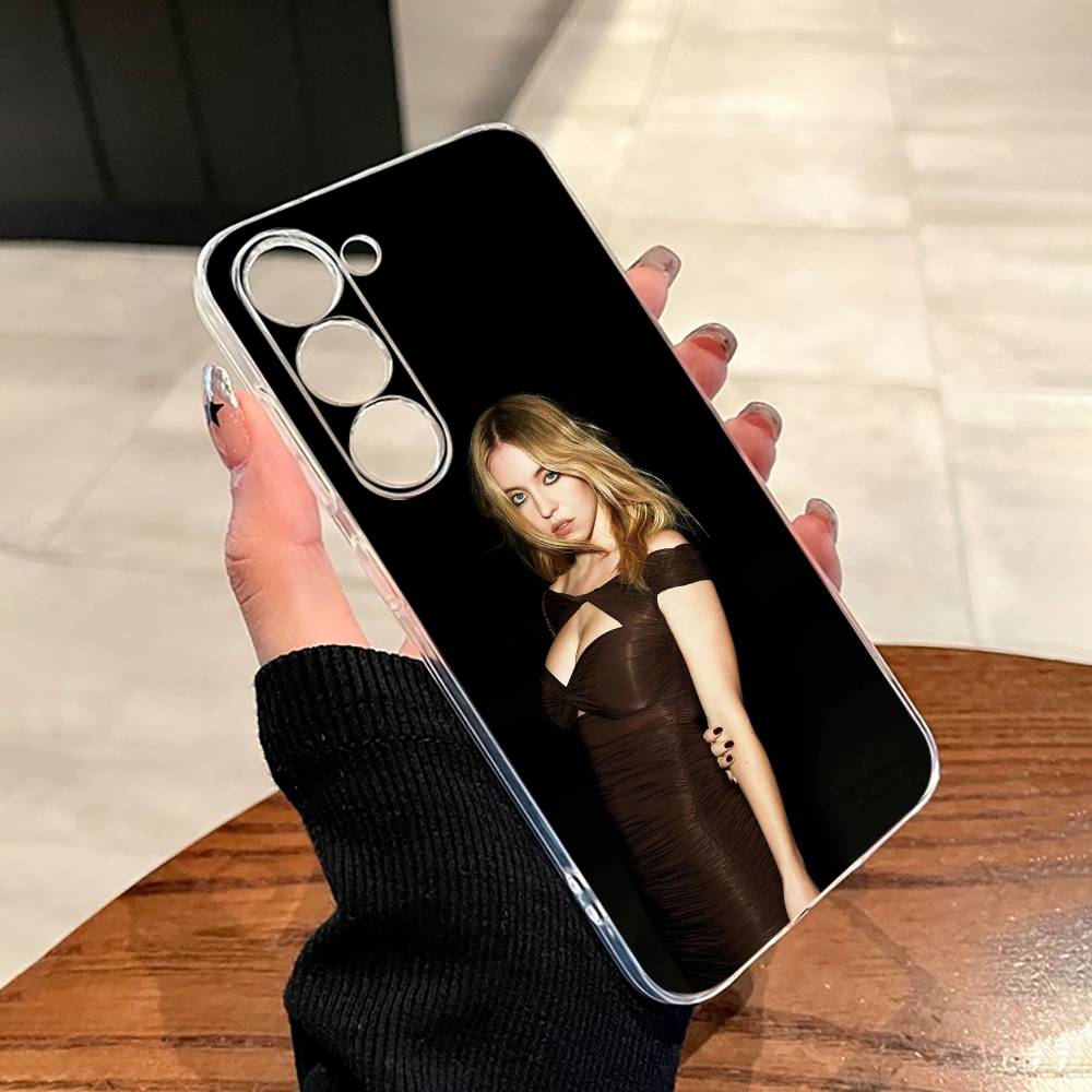 Sydney Sweeney Phone Case For SamsungA10,12,20,21S,30,31,40,50,51,52,70,71 Transparent Cover