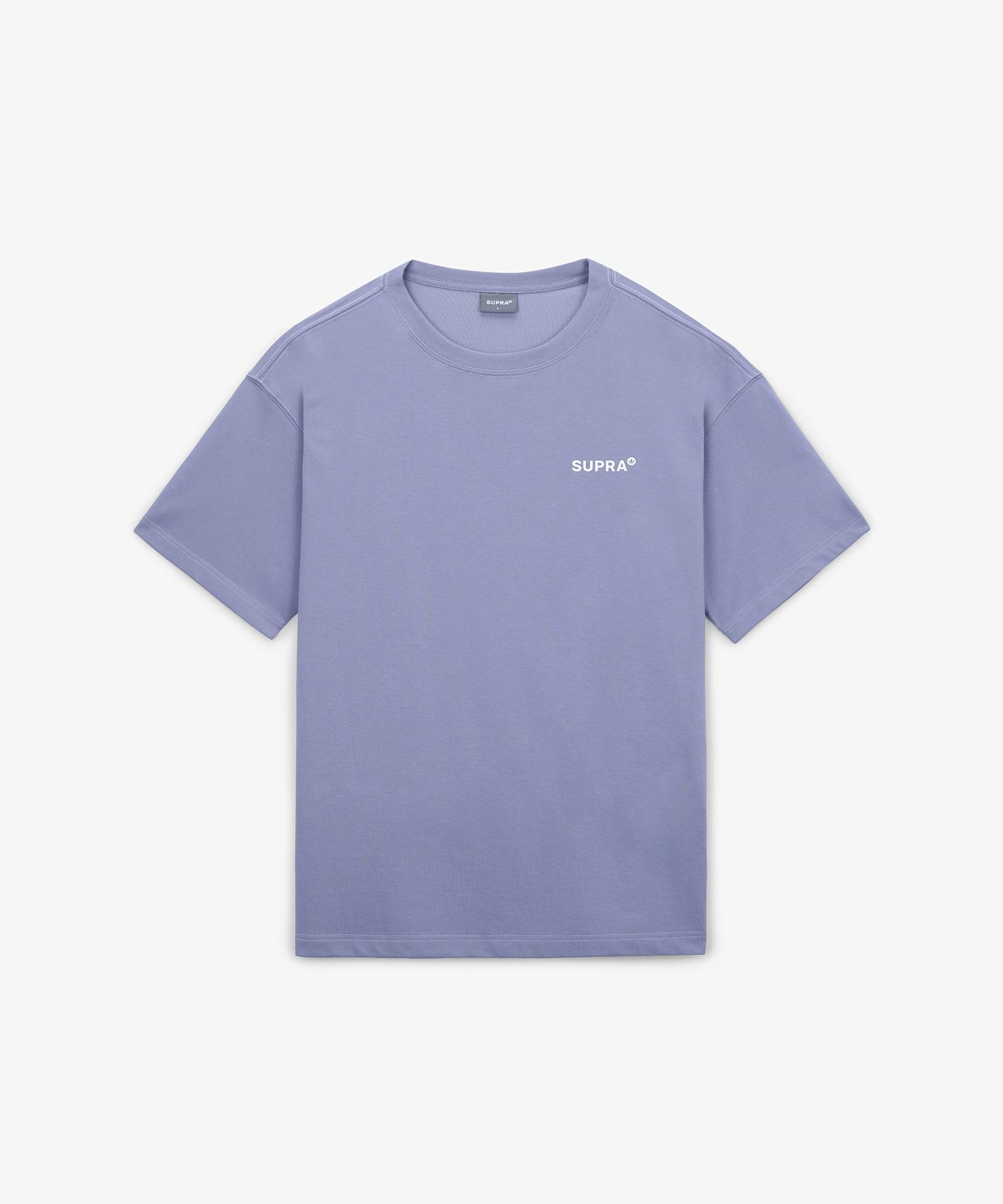 Supra Essential Small Lettering Logo Basic Short Sleeve T-Shirt (Purple) Lvd/L