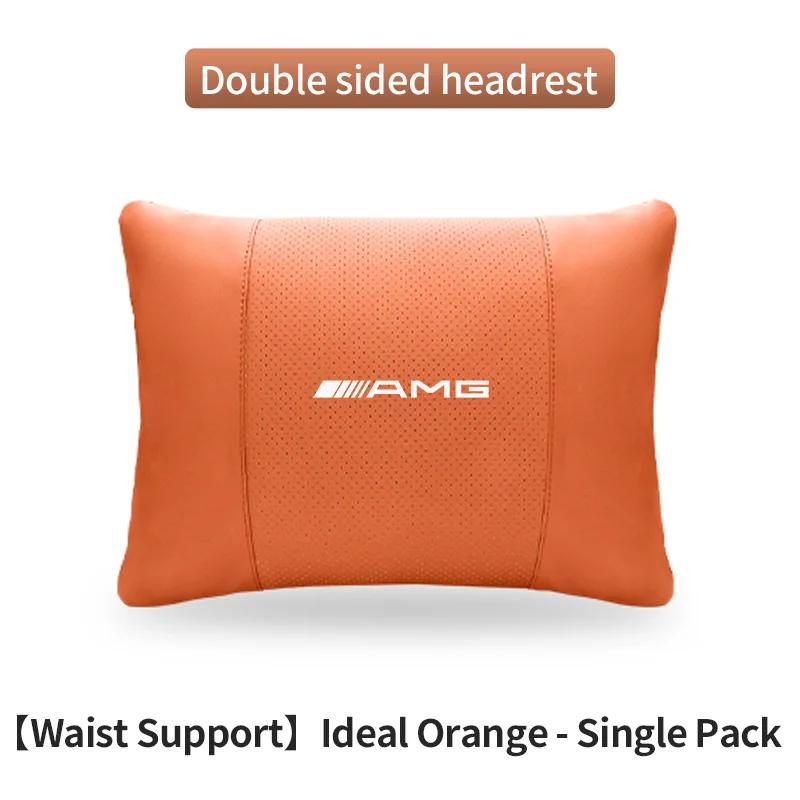 Car Sticker Car Headrest Neck Support Lumbar Rest Cushion Neck Pillow For Mercedes-Benz AMG A C E S V Class Sprinter GLC ML SLK