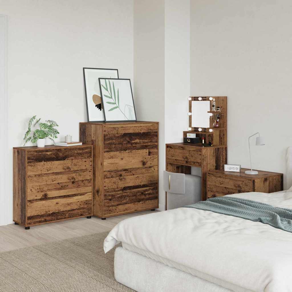 Storage Cabinet Reclaimed Wood Look 80 x 31 x 81 cm Engineered Wood