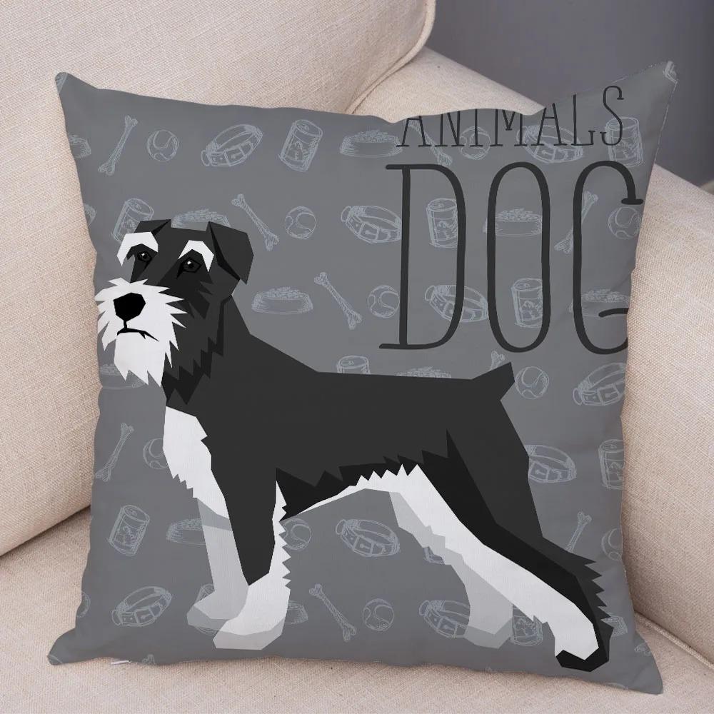 Office Living Room Home Pillowcase Dalmatian Schnauzer Pillowcase Car Ornaments