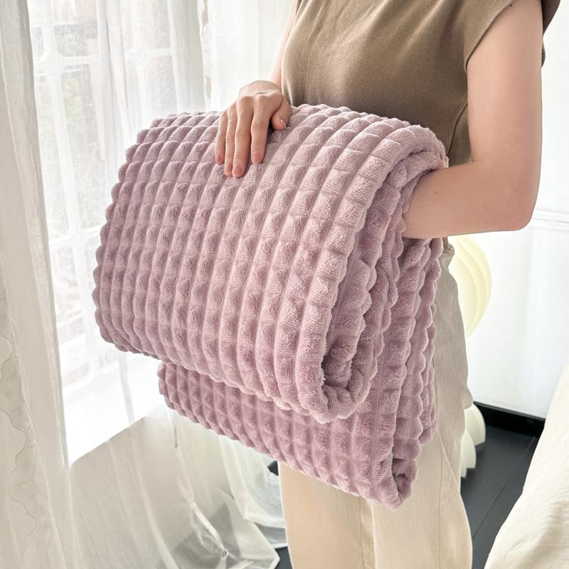 Ganzjahres Karom Flanell Decke Weich Leicht Kunst Kaninchenfell Überwurf für Sofa Bett Einzel Doppel Warm Plüsch Bettüberwurf