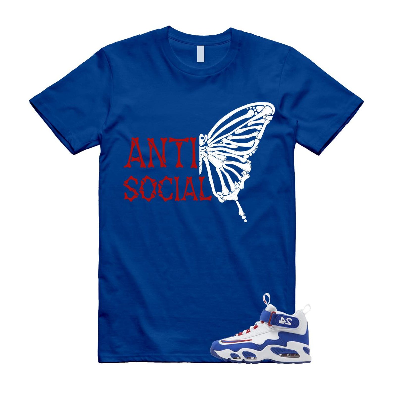 Air Griffey Max 1 USA White Blue Red T Shirt Match ASB 2XL