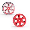 4Pcs 5.2CM Quality Metal Car Model Wheel Rims Hub High Strength for 1Celsius10 RC (black)
