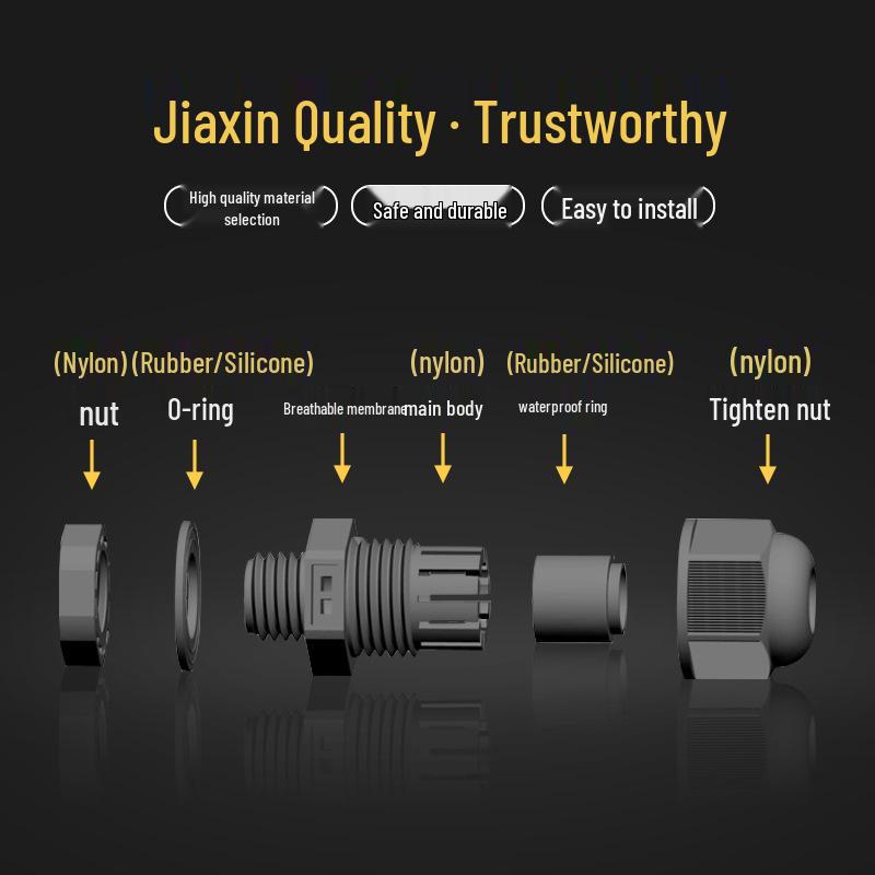 Waterproof Breathable Valve Connector: Pressure-Balancing Relief with Integrated Locking Cable Gland