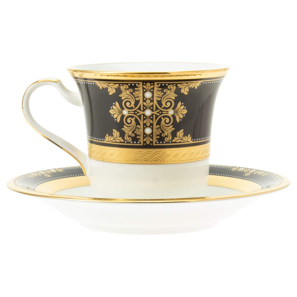Noritake American Cup Evening Bone & Saucer, 220cc, Majesty, China, T59589/4818
