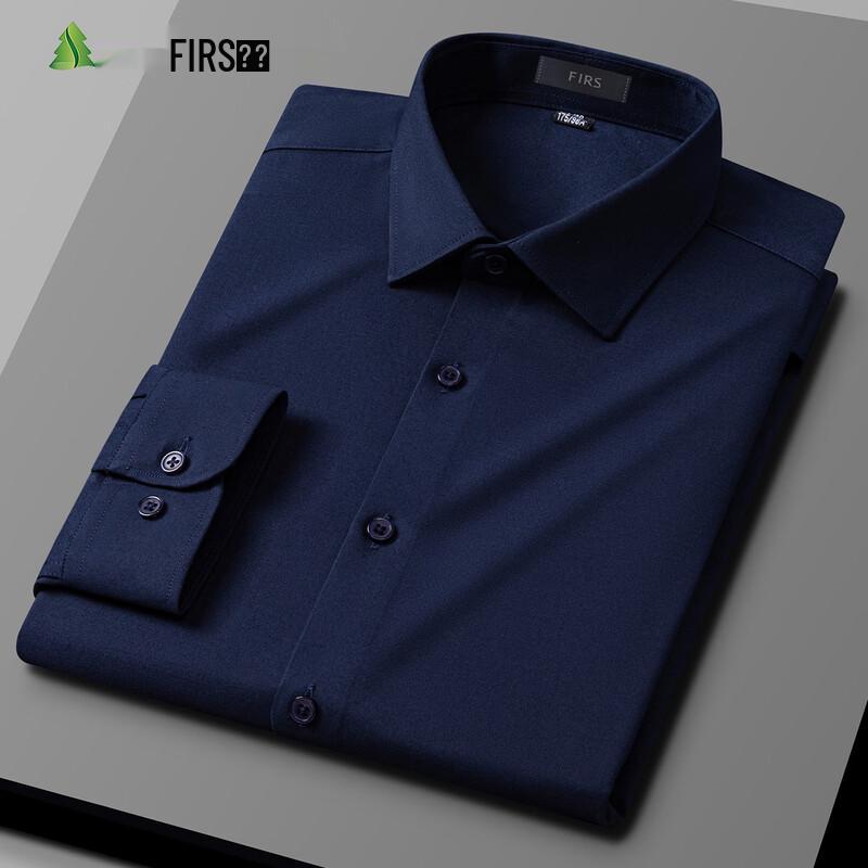 FIRS Men s Pure Cotton Non-Iron Short-Sleeve Business Casual Shirt 185/112A 45