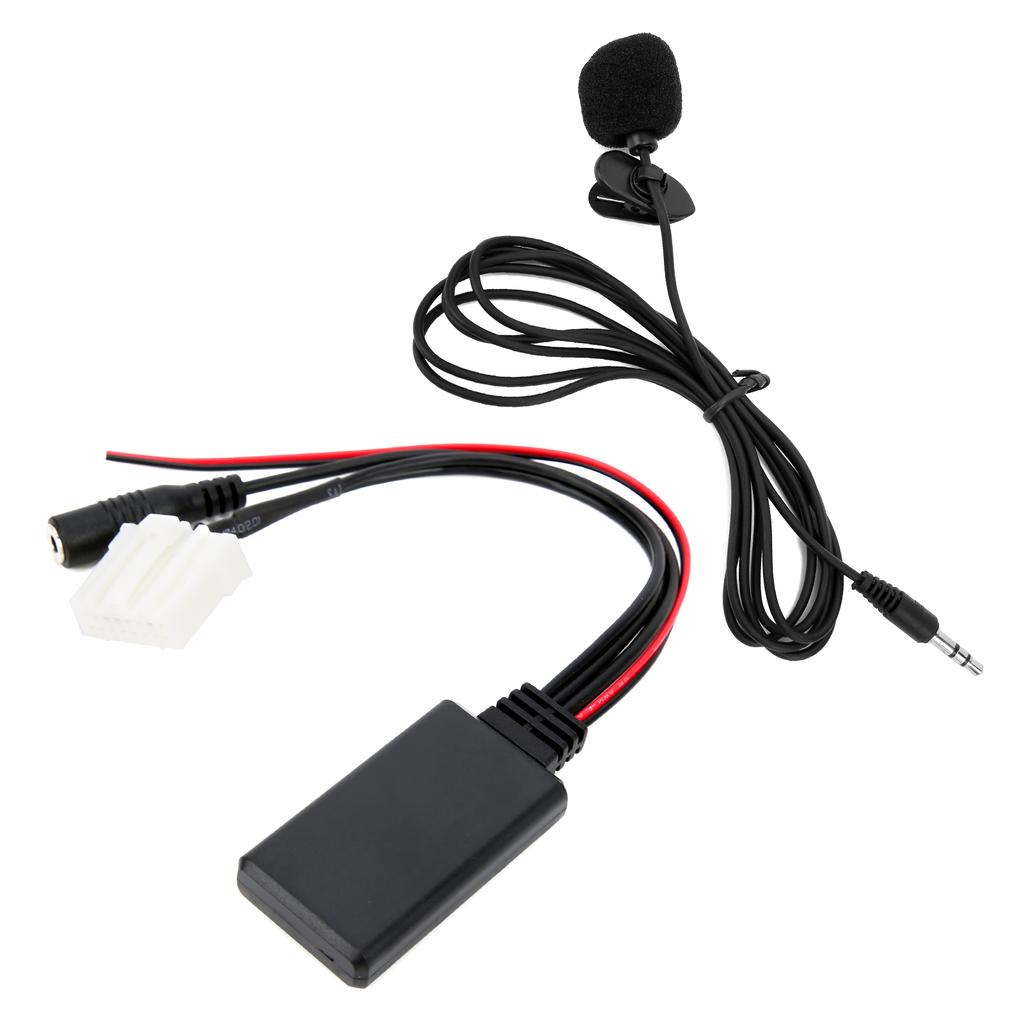 Microphone Adapter Auxiliary Audio Wire Bluetooth 5.0 150cm Length Replacement for Mazda 2 3 5 6