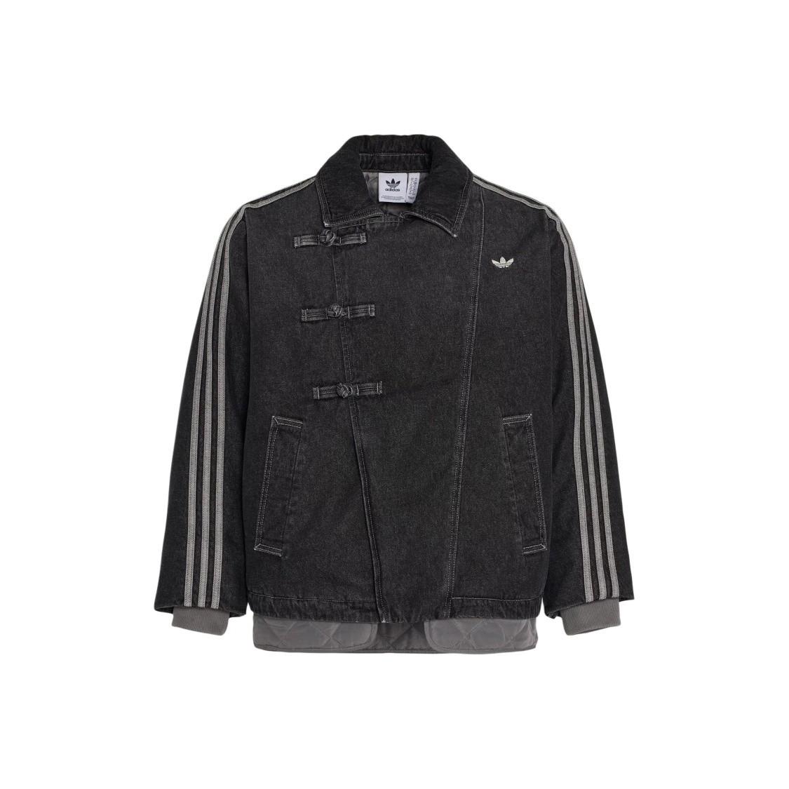 

adidas Новая теплая джинсовая спортивная хлопковая куртка в китайском стиле, унисекс L