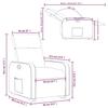 Recliner with Rising Aid Burgundy Fabric