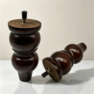 4 ks 15cm Evropský styl Nábytková noha Masivní dřevo Pohovka Nohy Náhradní Nohy Kování Konferenční stolek TV skříňka Dřevěné nohy