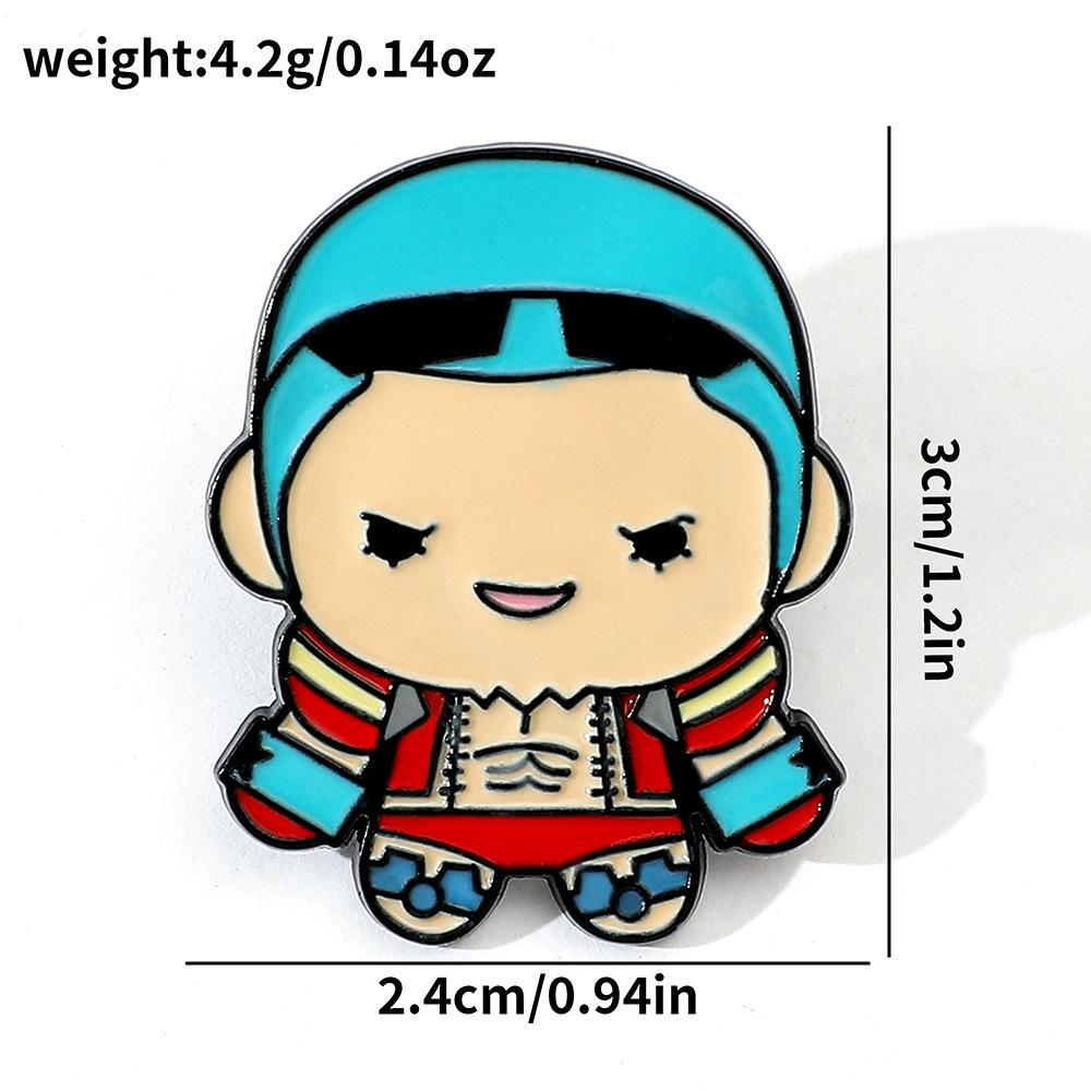 191 Spot ONE PIECE Brooch Riman Metal Badge Luffy Pirates One Piece Pin Accessories