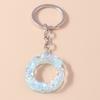 New Creative Flower Initial 26 Letter Keychain A-Z Alphabet Keyring Pendants for Women Girls Handbag Decor Jewelry Accessories