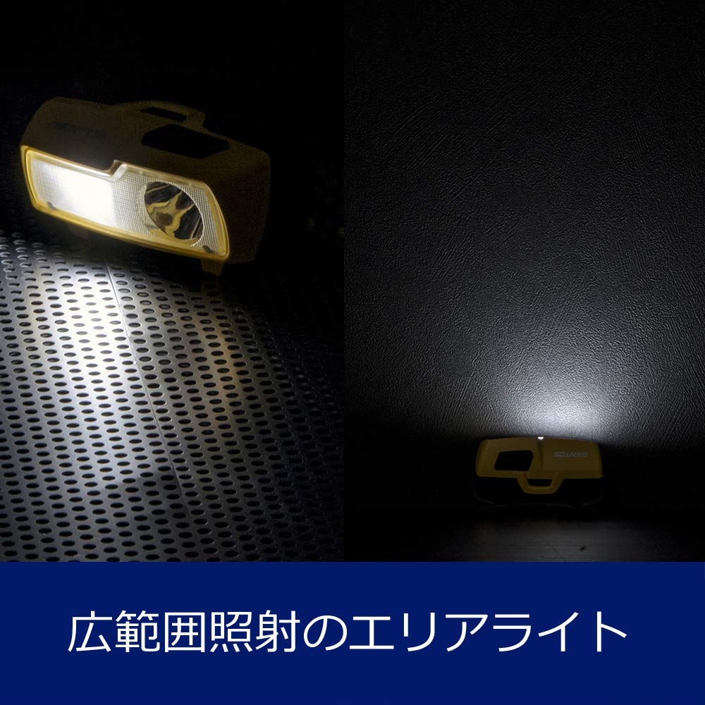 GENTOS LED headlight 190 lighting for 3 Uses 1 AA battery Combibreaker Compliant with ANSI standards Wide range illumination [Brightness