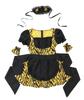 Clearstone INAZUMA Oni Girl Cosplay Costume Halloween Setsubun Maid Oni Outfit for Women Yellow