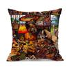 Creative Cute Cat Design Double-Sided Printed Pillow Cover Short Plush Suitable Living Rooms Bedrooms Sofas Throw Cushion Cover