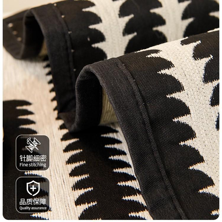 Soffkudde Modern Enkel Linjer Randigt Sofföverdrag Tyg Ett Stycke Heltäckande Internetkändis Sofföverdrag Tillverkare