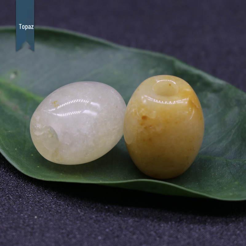 326-Large Hole Crystal Agate Jade Barrel Beads, 16×18mm, 5mm Hole, Jewelry Accessories