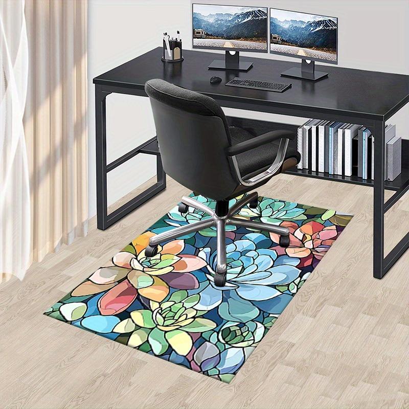 1pc Succulent Garden Themed Rug for Home Decor, Non-slip Office Carpet, Chair mat, Outdoor Mat, Christmas and Halloween gifts-0731122