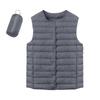 Women's Lightweight Down Jacket, Solid Color, Down Vest With Pockets