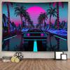 Ine Ive Car Tapestry 1980s Science Fiction Super Sports Car Tapestries 80x60inch for Home Decoration Art for Bedroom Liv