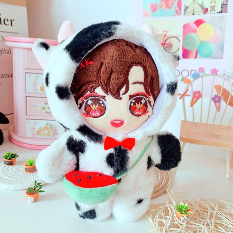 8in Plush Dolls Plush Cloak/Bag for Girls Dollhouse Role for Play Game DIY Toy Accessory Party Supplies Great Christmas
