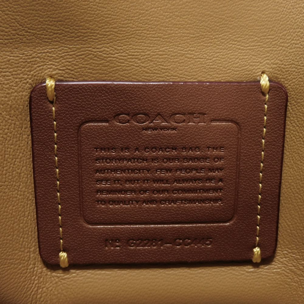 Used 9726 Tabby Pillow, Size 26, CC445, 7921, C Logo, Smooth Calfskin, Beige, 2-Way, Excellent Condition, C Mark