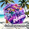 Custom Name Personalized KPop Demon Hunters Print Umbrella, Auto Open Close, 8‑Rib Sturdy Frame, Commute Camping Hiking Use, Birthday Gift