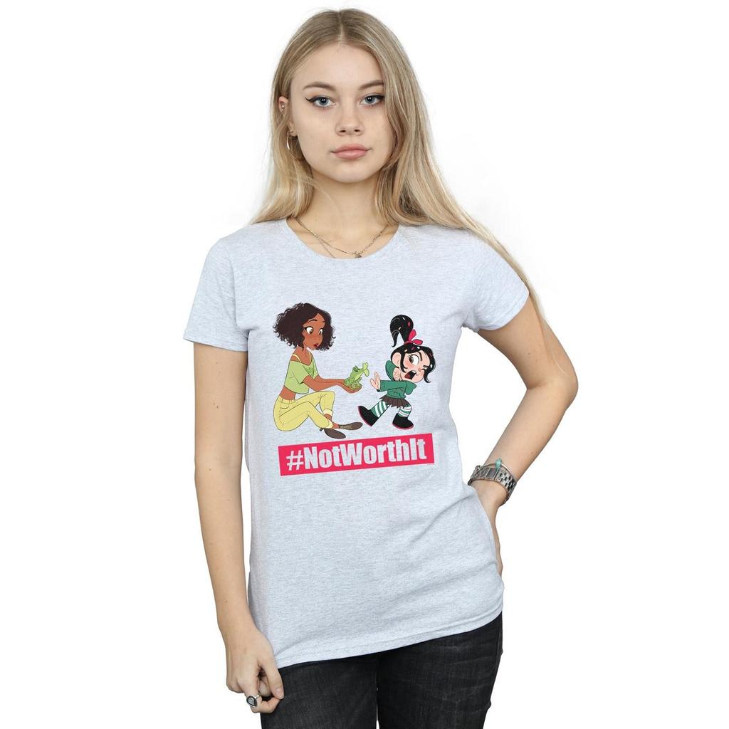 Disney Womens/Ladies Wreck It Ralph Tiana And Vanellope Cotton T-Shirt