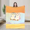 P-Pudgy Penguin Blanket Cute Penguin  Fleece Funny Warm Throw Blankets For Bedding Lounge Textile Decor,